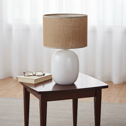 Table Lamp White Juta