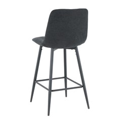 Bar Stool Black With Black Legs