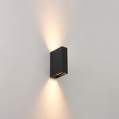 Plastic wall Light-Up and Down Black