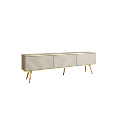 TV Unit MDF with Gold Legs 175 – Beige
