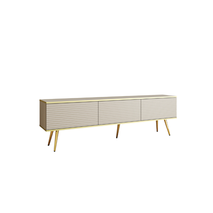 TV Unit MDF with Gold Legs 175 – Beige