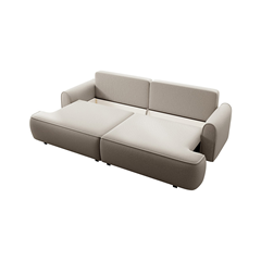 3-Seater Sofa Bed – Light Grey