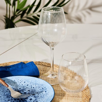 Set of 6 Vintage Goblets – Transparent Glass 50cl