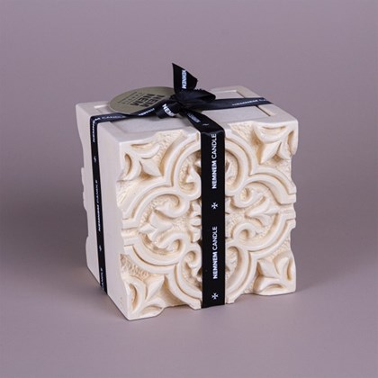 Large Square Cotton Flower Scent Candle