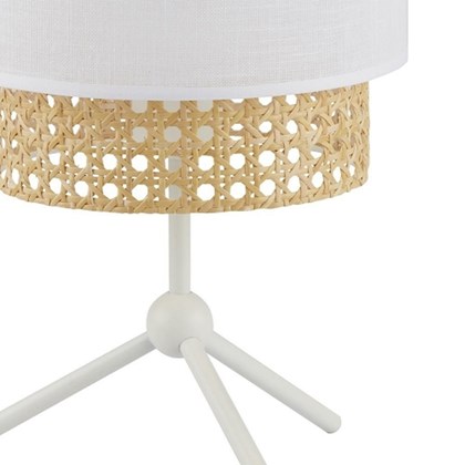 Boho White Table Lamp