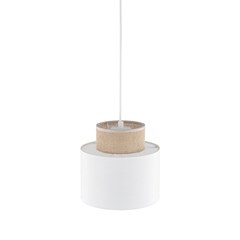 Pendant Lamp Duo - White & Juta 15W E27