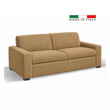 3-Seater Sofa Bed-Camel