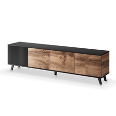 TV Unit RTV-3 Black Slat & Oak