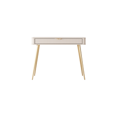 Lante Dressing Table – Warm Beige & Gold
