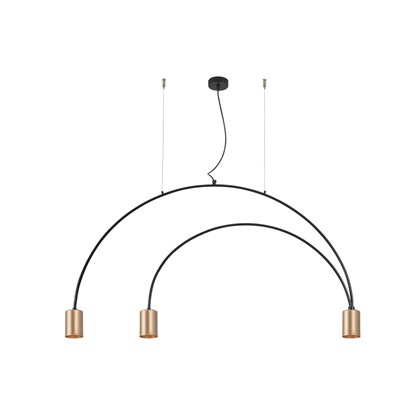 Pendant 3l Metal Black Copper