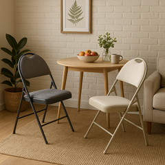 Metal Frame Chair Black Grey