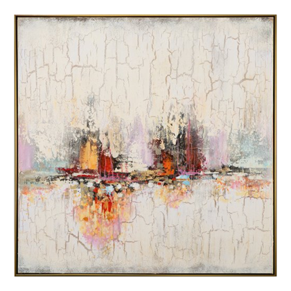 Reflecting Skyline Acryl Painting102x102