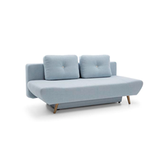 3-Seater Sofa Bed – Light Blue