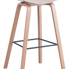 Stool in Modern Design with PP Structure Dove Grey