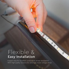5M LED Strip 4.8W/M 12V IP20 RGB