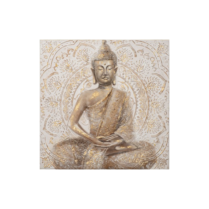 Golden Buddha Acrylic Painting – 100x100cm