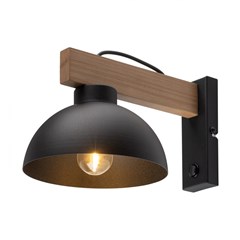 Wall Lamp Oslo - Black E27 15W