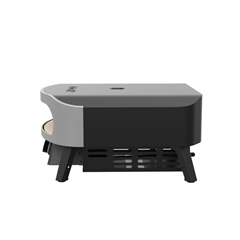 L-Shaped Outdoor Kitchen Set with Gas Plancha, Infrared Grill & Pizza Oven