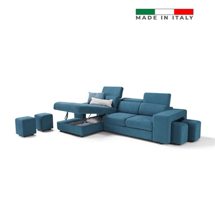 Sofa Bed 2-Seater With Chaise Lounge Left 00293-R11