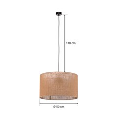 Pendant Lamp Juta 3 Panels E27 15W Brown