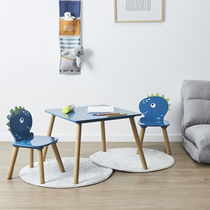 Dinos Table Set – Blue & Brown