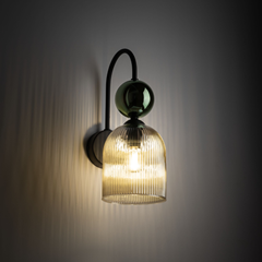 Green Cognac Wall Lamp – Green & Cognac