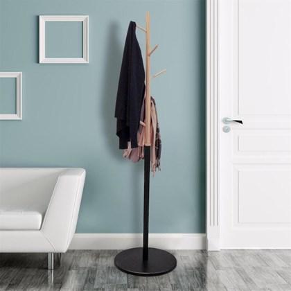 Miko Black Coat Rack 180cm