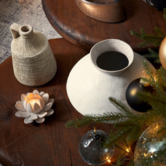 Candle Holder D14 - White