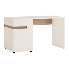 Desk 1Drawers 1Door – Walnut & White