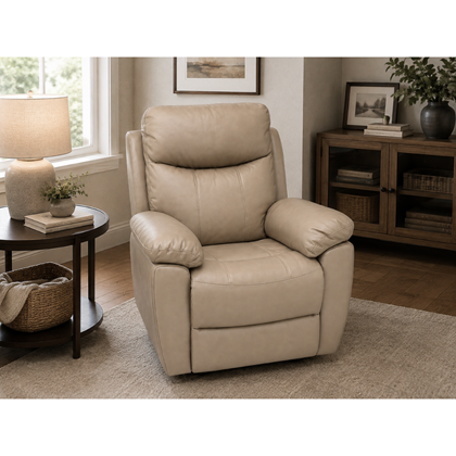 Dual Motor Electric Power Lift Recliner –Light Brown