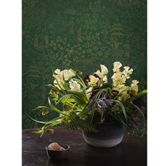 Wallpaper Green Jade Oriental Garden