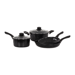 6 Piece Cooking Set – Black Iron Carbon Steel