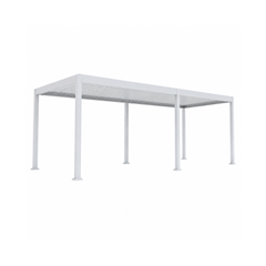Electric Pergola 3x6x2.5m – Sandy White