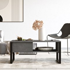 Coffee Table - Retro Silver
