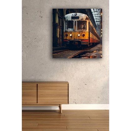 City Train Wall Art Print 500X18x500mm