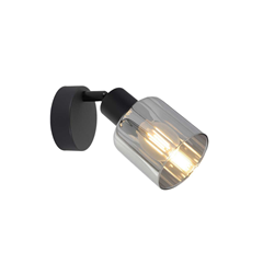 Spotlight Smoked Glass – Black Metal