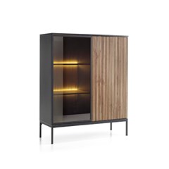 Sideboard Showcase Large 2 Doors – Wotan Oak & Black