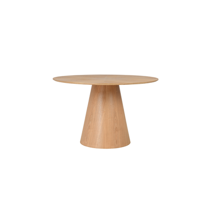 Round Dining Table MDF with Wooden Veneer