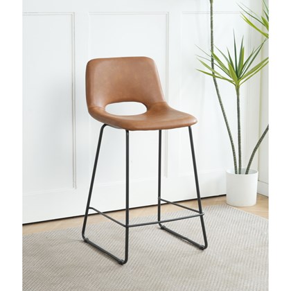 Bar Stool - Brown & Black