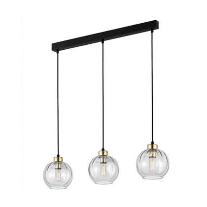 Devi Transparent Pendant Lamp – 3-Light