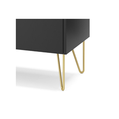 Sideboard – 3 Drawers, 1 Door, Black