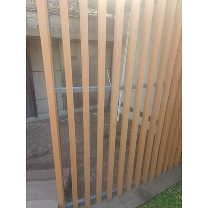 Outdoor WPC Tube - Teak 60x42x2950mm