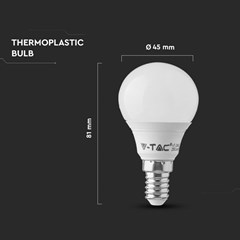 Pack of 6 : E14 Bulb 5.5W 2700K