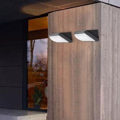 Outdoor Wall Light White 1xE27