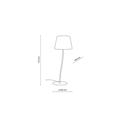 Nicola Table Lamp – Brown
