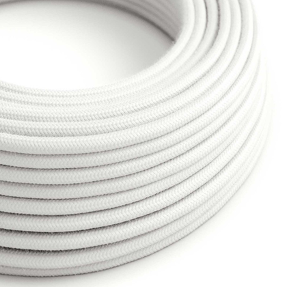 Cotton Pure White Textile Cable