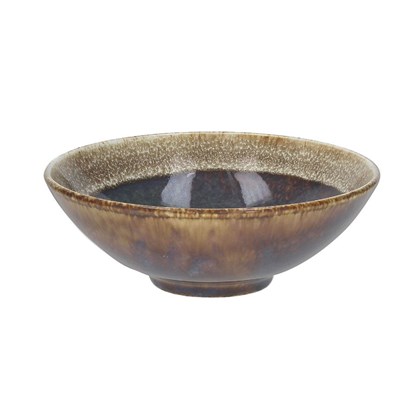 Fruit Bowl 15cm Blue And Brown