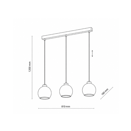 Devi Transparent Pendant Lamp – 3-Light
