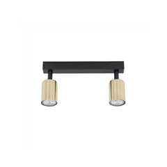 Spotlight Lamp 2 Lights – Black & Gold