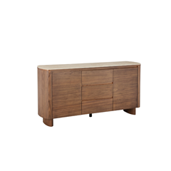 Sideboard 160x39.5x80 cm – Walnut